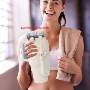 40OZ Water Cup Protective Sleeve with Storage Bag Water Bottle Carrier Bag Pouch Kettle Holder with Adjustable Shoulder Strap