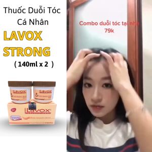 Thuốc Duỗi Tóc Dùng Tại Nhà Lavox Strong Cam 140ml x 2 Giúp duỗi thẳng tóc  ép side tóc nam  nhanh chóng và hiệu quả.