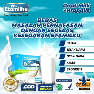 ETAMILKU - Susu Kambing Etawa Bubuk ETAMILKU BPOM Asli | Goat Milk plus Propolis Beepollen Madu