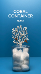 Coral Container  กล่องใส่ของอเนกประสงค์ ดีไซน์ ปะการัง ใช้แขวนเครื่องประดับ Qualy (ควอลี่)