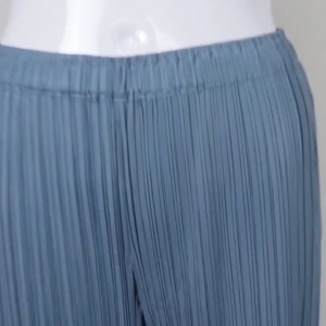 Miyake pleated trousers summer casual pants loose and fashionable basic straight leg pants for women