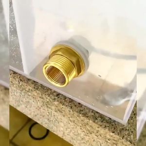 Brass Water Tank Connector Fittings Drainage Connector with Silicone Gasket for Water tank Water tower bucket