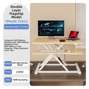 Adjustable Height Foldable Desk Riser