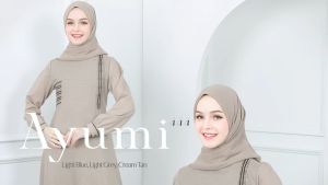 BAJU DRESS GAMIS WANITA ETHICA AYUMI 444 CREAM TAN