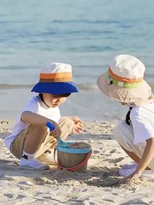 shukiku | Sun Protection UV Block Childrens Hat Lightweight Wide Brim