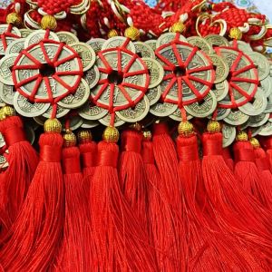 Dây đồng xu hoa mai 10 cánh thập toàn tài mang lại may mắn