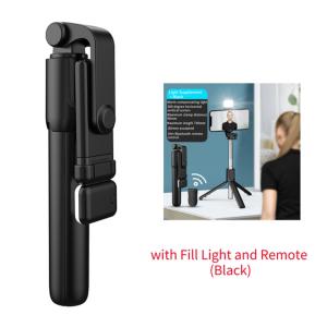 Wireless Selfie Stick Retractable Multifunctional Mini Tripod Holder With LED Fill Light Bluetooth Remote Shutter For Shoot Vlog