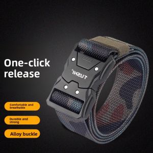 JIFANPAUL | Elastic Mens Canvas Belt Outdoor Sport