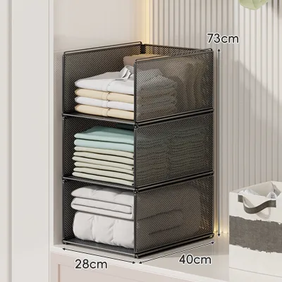 WUBUWEI | Clothes Organizing Stackable Partition Shelves