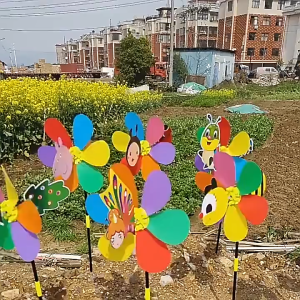 Chong chóng gió hình thú 3D cho bé – Đồ chơi lắp ráp cối xoay mới nhất 2025