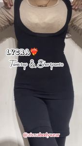 Tanktop Wanita Korea Style - Shortpants Wanita - Celana Olahraga | Zivva Lycra Tanktop & Shortpants