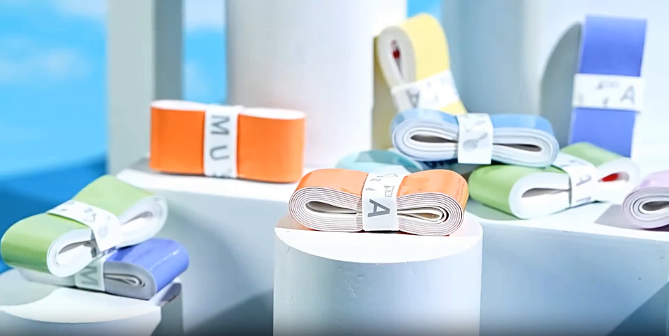 Polyurethane Badminton Overgrip 7C - Gradient Color Non-Slip Water-Resistant Grip Tape for Racket Sports