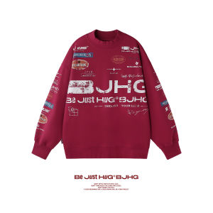 BJHG | Áo Hoodie Da Dày Ấm Áp Cổ Tròn Rộng