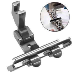 Phụ Kiện Máy May Công Nghiệp: Chân Vịt Điều Chỉnh Được Bằng Thép S10A Có Dây Đai Đàn Hồi Dùng Cho Máy May Công Nghiệp Trái & Phải.