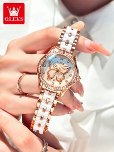 OLEVS | New Gift Ceramic Waterproof Quartz Watch