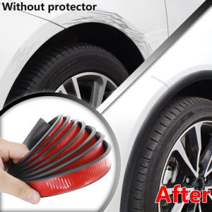 SEAMETAL Universal Fender Flares Car Wheel Arches Wing Expander Arch Eyebrow Anti-collision Strip Mudguard Lip Protector