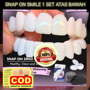 PAKET perawatan Gigi [ Gigi Palsu Snap On Smile & Dazzling white ] 100% Original Ampuh