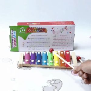SK-M328 Mainan Kolintang Alat Musik Pukul Anak Xylaphone Kayu Rainbow / Mainan Edukasi Musik Anak Silofon Children Wooden Music Toys Import