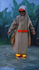 Jas Hujan Anak Laki-Laki Perempuan Premium Raincoat AMMAR KIDS Mantel Ponco Terusan Sekolah Tebal