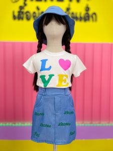 ชุดเซตแฟชั่นเด็กผู้หญิงชุดเซตรวมแบบกระโปรงน่ารักๆ