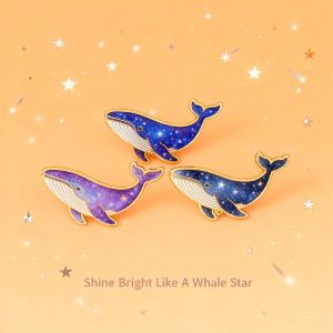 Bandai | Cartoon Whale Brooch Badge Clothing Backpack Accessory Alloy Enamel Pin Hot Sale Wholesale Stock