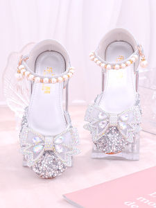LEXIONG | Silver Sparkly Princess Shoes for Girls