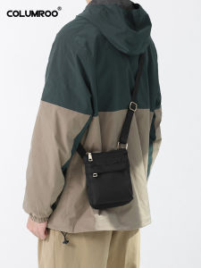 Casual Mens Mini Phone Bag Crossbody Shoulder Bag Lightweight Simple Versatile High-End Feelings Japanese Style Workwear Bag