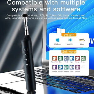 Powerpoint Pen Wireless Presentation Clicker Type-C Rechagable Remote Control Pen for Office Teaching Projector PPT Presenter
