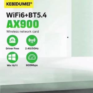 Kebidumei | New AX900 USB WiFi6 Bluetooth5.4 2in1 Adapter Dual Band 2.4G&5GHz Wireless Network Wlan Receiver Driver Free Dongle For Win10/11