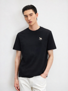 Jack Jones | Cotton Bull Dog Embroidered Short Sleeve T-shirt