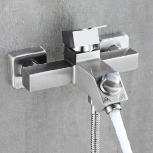 Bathroom Shower Faucet Bathtub Faucet 304 Stainless Steel Hot and Cold Mixing Valve Faucet