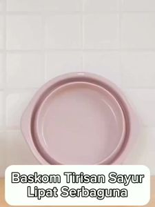 KUKE Baskom Plastik Lipat / Portable Silikon Baskom / Baskom Estetik Multifungsi
