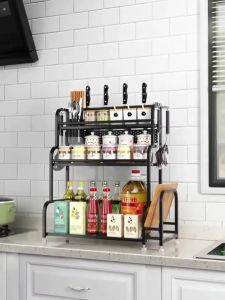 spice rack kitchen organizer condiments organizer kitchen storage rack