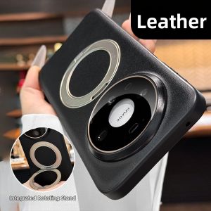 QI MEI. CASE | Leather High-Quality Multi-Model Compatible Phone Case with Swivel Stand Magnetic
