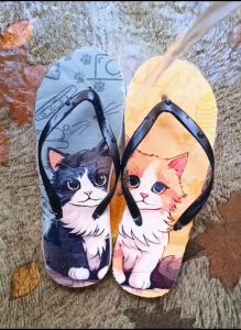 SANDAL JEPIT V2: Couple Cat (KUCH) JEPITNATION Sendal Jepit Cowo Wanita Dewasa Anak