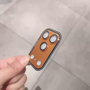 Dán camera Iphone 17 Pro khung nhôm kèm kính cường lực chống trầy xước va đập bảo vệ camera