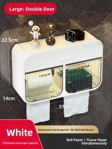 MEIZHUFU | Wall-mounted No-drilling Toilet Paper Holder