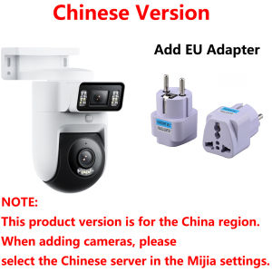 New Xiaomi Outdoor Camera 4 Dual Lens 5MP 3K HD Dual View Monitoring Panoramic Closeup Tracking IP66 Weatherproof AntiTheft CN