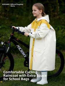 Guhang | Rainproof Childrens Raincoat School Cycling