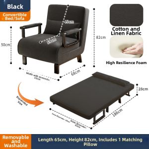 HM | Foldable Daybed Sofa Bed for Small Spaces
