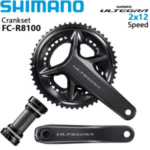 SHIMANO ULTEGRA R8100 Crankset 2x12 Speed Road Bicycle Crankset BBR60 Bottom Bracket Original Bicycle Accessories