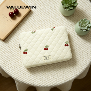11 inch Puffy Tablet Sleeve for iPad Pro 11 Sumsung Galaxy Tab A9+ Lenovo HP Huawei Cute Quilted Portable Tablet Bag Case