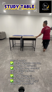 Study Desk / Study Table / Office Furniture / School Tuition Table / Student Desk / Classroom Desk / Meja Sekolah