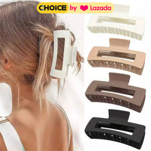 กิ๊บสีกาแฟขนาดใหญ่ กิ๊บผู้หญิง กิ๊บแฟชั่น กิ๊บขัดละเอียด สไตล์เกาหลี กิ๊บปากฉลามสำหรับผู้หญิง เหมาะกับการสวมใส่ในชีวิตประจำวันเครื่องประดับผม