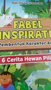 Buku Cerita Anak Bergambar / Buku Dongeng Anak Bergambar Bilingual Fabel Pembentuk Karakter Impian Panda Tupai Lebah Sendirian Beruang Antre Rubah Berubah