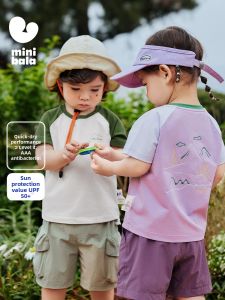 MINI BALA | UV Protection Quick-Dry Boys & Girls Short Sleeve T-Shirt Breathable Cotton Top