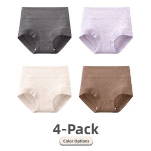 Miiow | High Waist Pure Cotton Womens Underwear Thin Triangle Crotch Antibacterial Summer New Style Large Size Comfortable Briefs