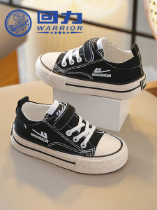 Low-Top Canvas Casual Shoes for Children Soft Bottom Wear-Resistant Board Shoes Boys Girls Spring Autumn New Style Warriort Return