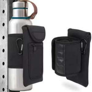 Portable Outdoor Gym Sports Card Holder Water Bottle Phone Integrated Bag Magnetic Cup Sleeve Mobile Phone Bag Polyester Material