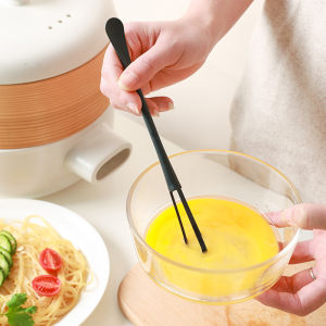 【On Sale】5Pcs Plastic Handle Egg Beater Mini Handle Mixer Stirrer Tools Kitchen Multi-function Dual-purpose Manual Eggbeater